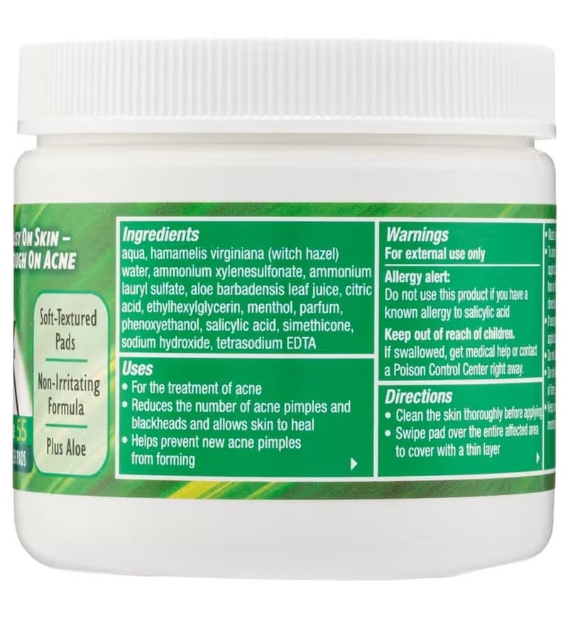 Stridex Daily Care Acne Pads With Aloe 55 - Image 3